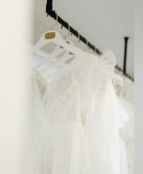 Photo of the bridal gowns